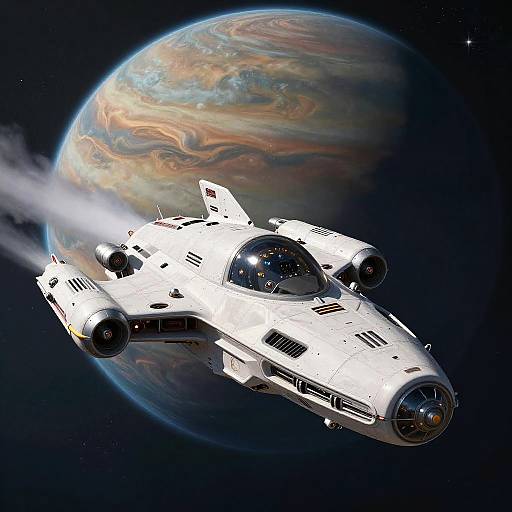Realistic Agile Scout Spaceship Art