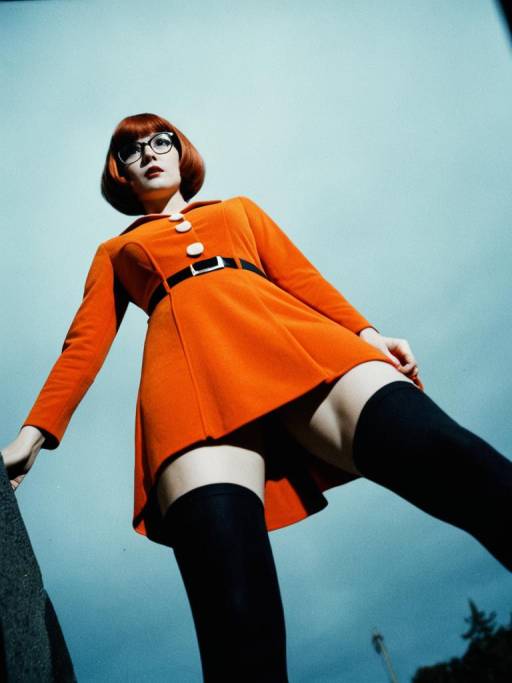 Dramatic Velma Costume Cosplay Portrait