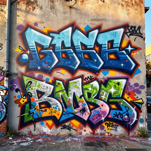 Vibrant Wildstyle Graffiti Art Scene