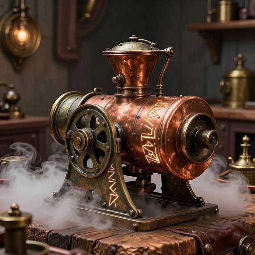 Ancient Steampunk Mechanical Pumpe
