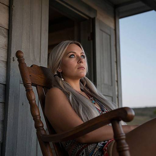 Enigmatic Native American Woman Portrait