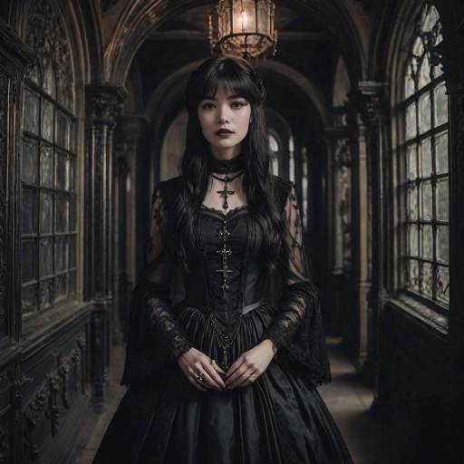 Ethereal Gothic Muse in Haunted Manor Ethereal Gothic Muse in Haunted Manor