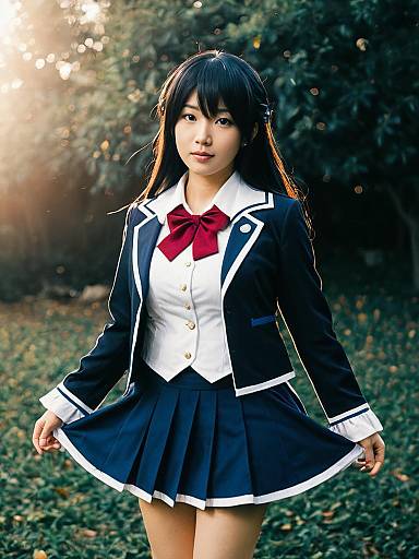 Realistic Azusa Miura Cosplay Photo