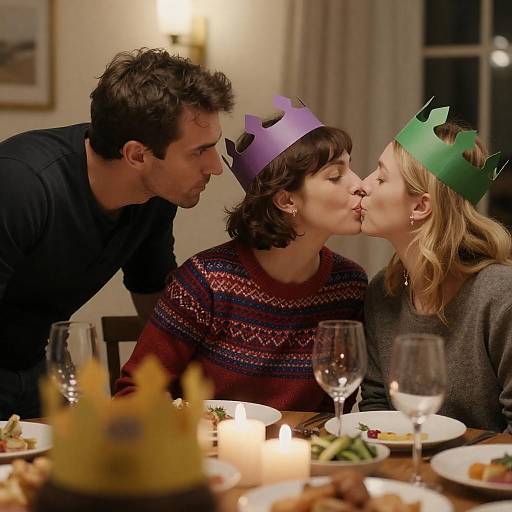 Warm Family Dinner Moment Captured