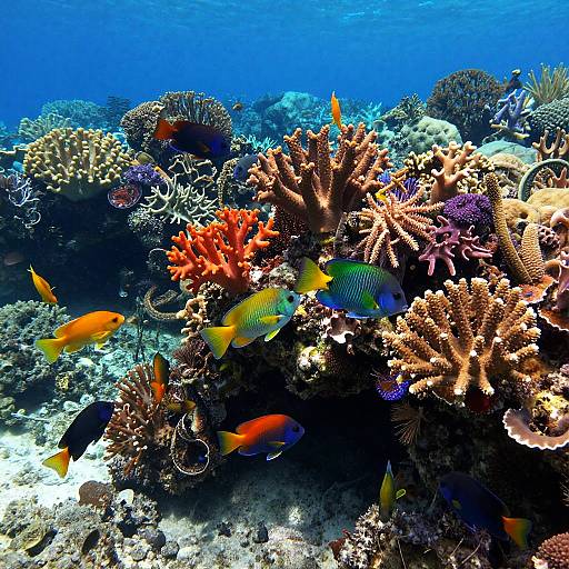 Vibrant Coral Reef Underwater Scene