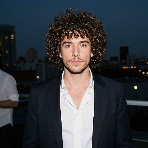 Curly Blowout Rooftop Party Vibes