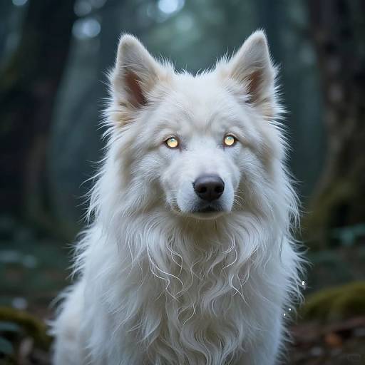 Fantasy Dog with Ethereal Glow