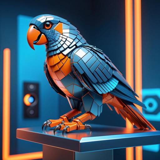 Futuristic Cybernetic Parrot