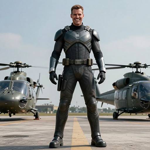 Homelander Menacing Full-Body Portrait