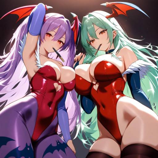 Demon Girls in Sizzling Leotards