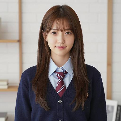 Portrait of an Asian Woman Indoors