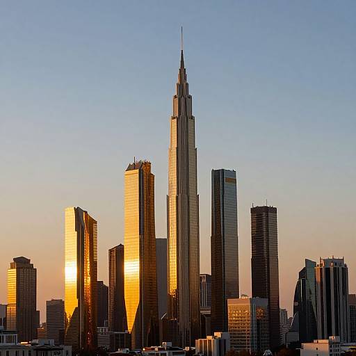 Sunlit Surreal Cityscape with Molten Spires