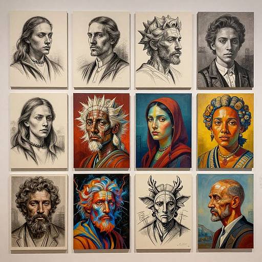 Vibrant Artistic Styles Collage