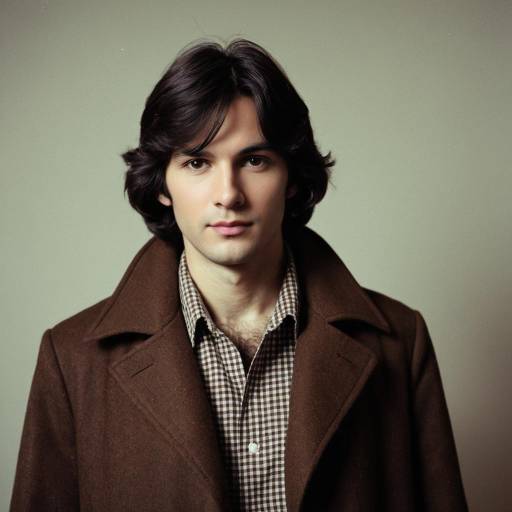 Retro 1970s Style Man Portrait