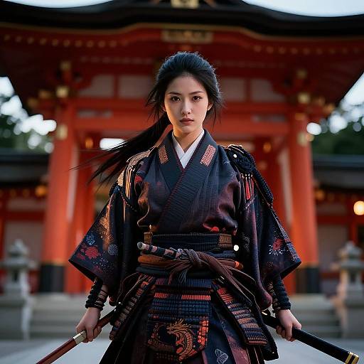 Gorgeous Female Yasuke Samurai General