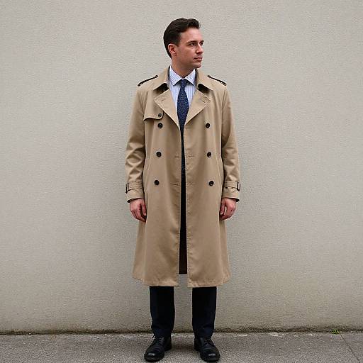 Mysterious Man in Trench Coat