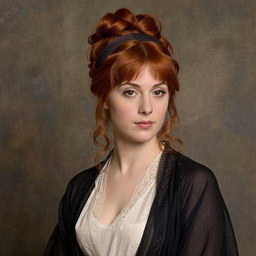 Elegant Redhead Portrait in Classic Style