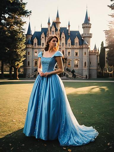 Luxury Cinderella Blue Dress Scene