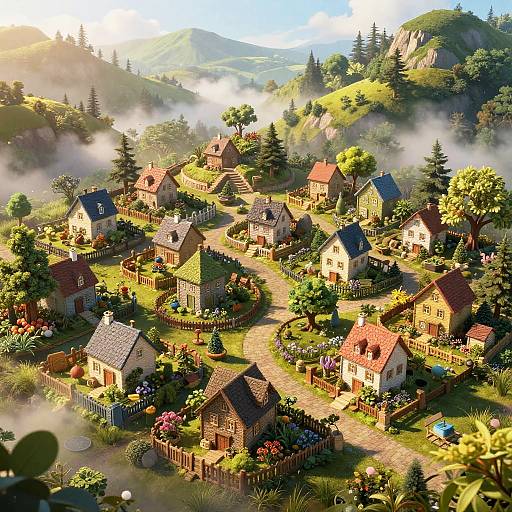 Lilliputian Village Aerial View