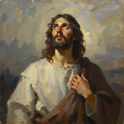 Ancient Prophet Oil Painting