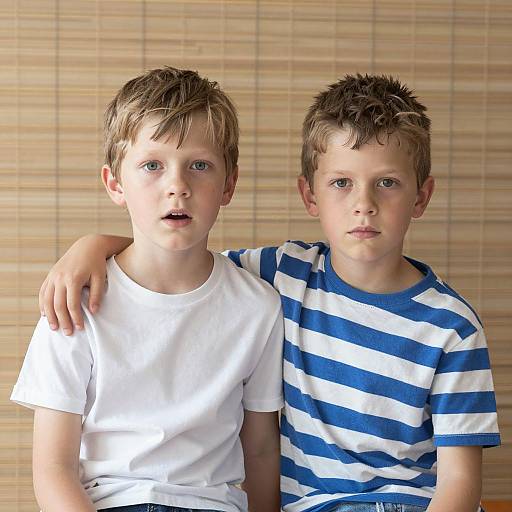 Two Boys Bonding Indoors