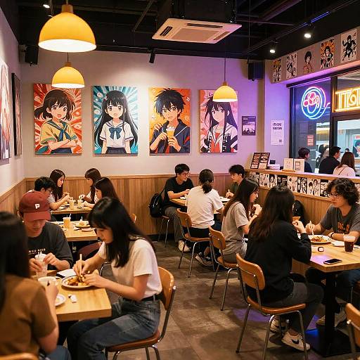 Anime Cafe Atlanta Vibrant Scene