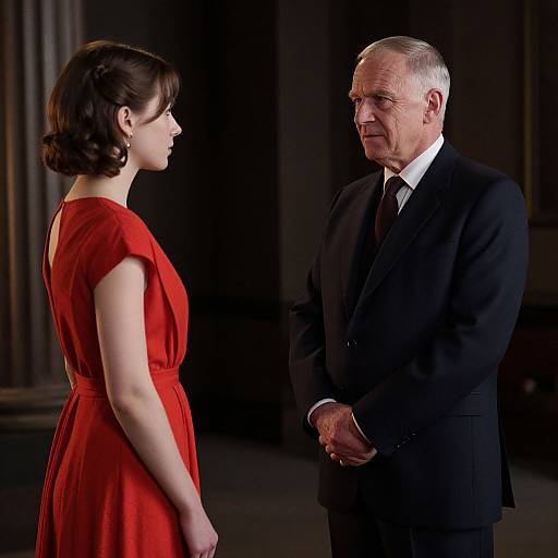 Commander and Offred Intense Encounter