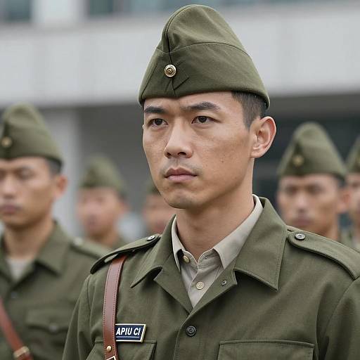 Photorealistic Male Soldier in Uniform