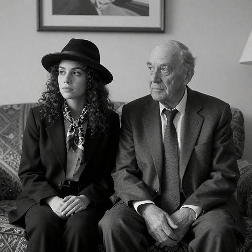 Timeless Portrait of Generational Contrast