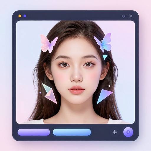 Surreal Digital Portrait with AI Filter