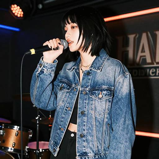 Blunt Fringe Musician in Indie Venue