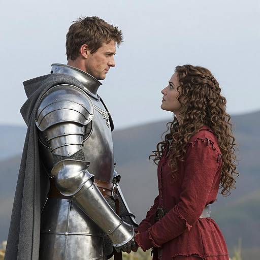 Romantic Outdoor Armor Portrait