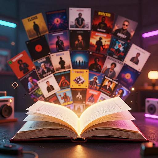 Vibrant Spotify Yearbook Collage