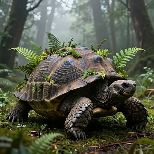 Colossal Tortoise Living Ecosystem