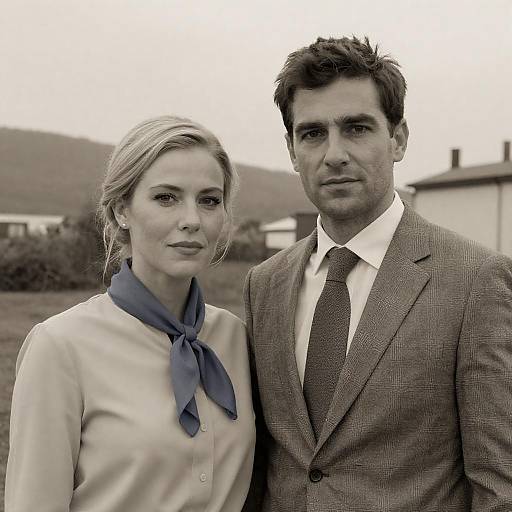 Couple Portrait in Sepia Tones