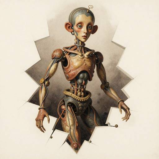 Twisted Marionette in Dimensional Rift