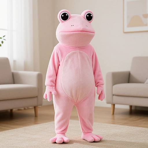 Person in Pink Frog Costume