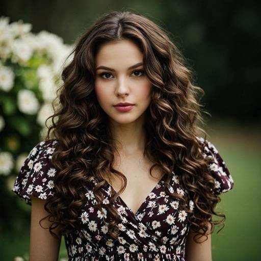 Elegant Katherine Pierce in Floral Dress
