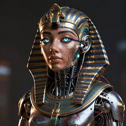 Ultra-Realistic Mechanical Girl Portrait