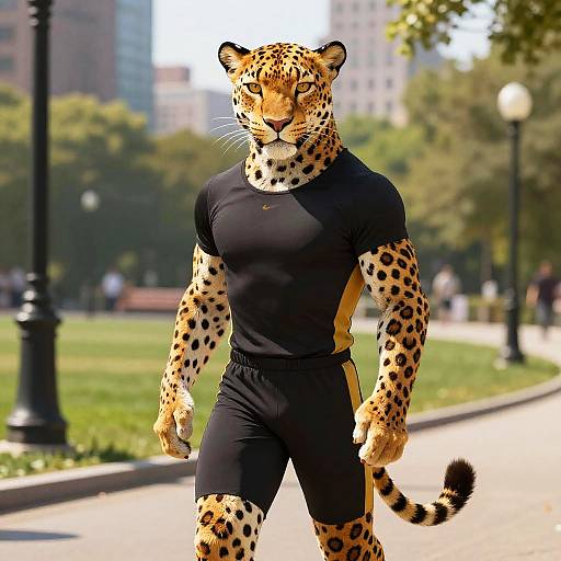 Realistic Ecchi Anthropomorphic Leopard