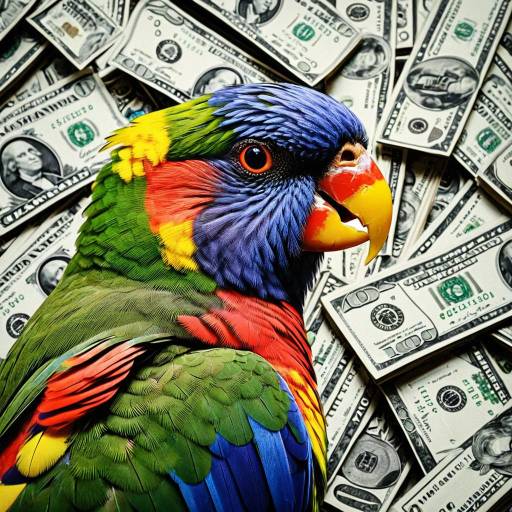 Rainbow Lorikeet with Money
