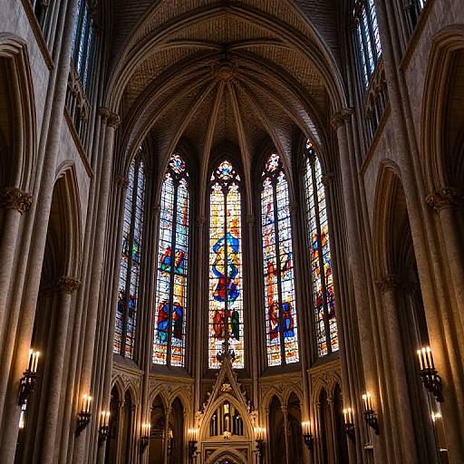 Intricate Cathedral Interior with Grandeur