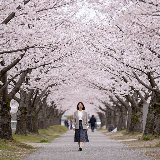 Spring Cherry Blossom Stroll in Tokyo