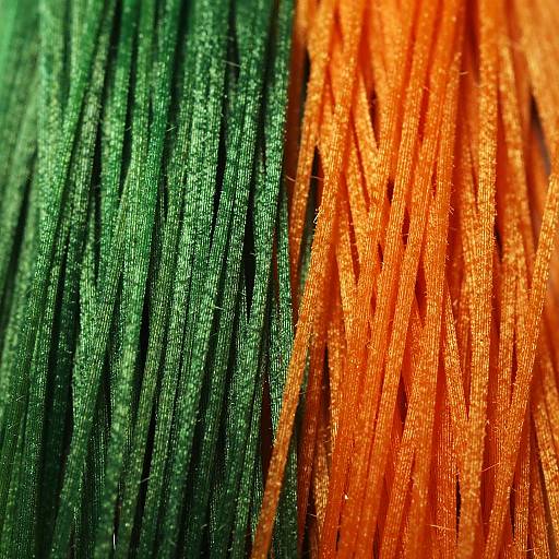 Vibrant Close-Up of Overlapping Fibers