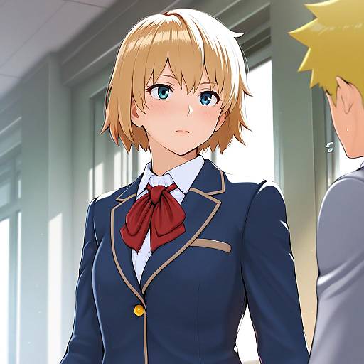 Illustration of Hanazawa teruki, mob psycho 100 in the style of Nanahime