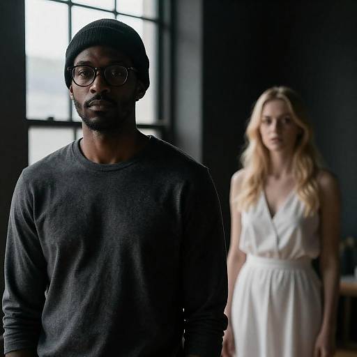 Contrast of Light and Expression in a Dark Room