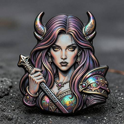 Hyper-Detailed Gothic Snapdragon Trinket