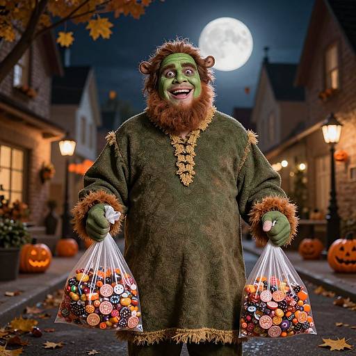 Cheerful Ogrefied Man Halloween Costume