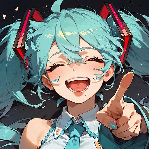Hatsune Miku Expressive Pose