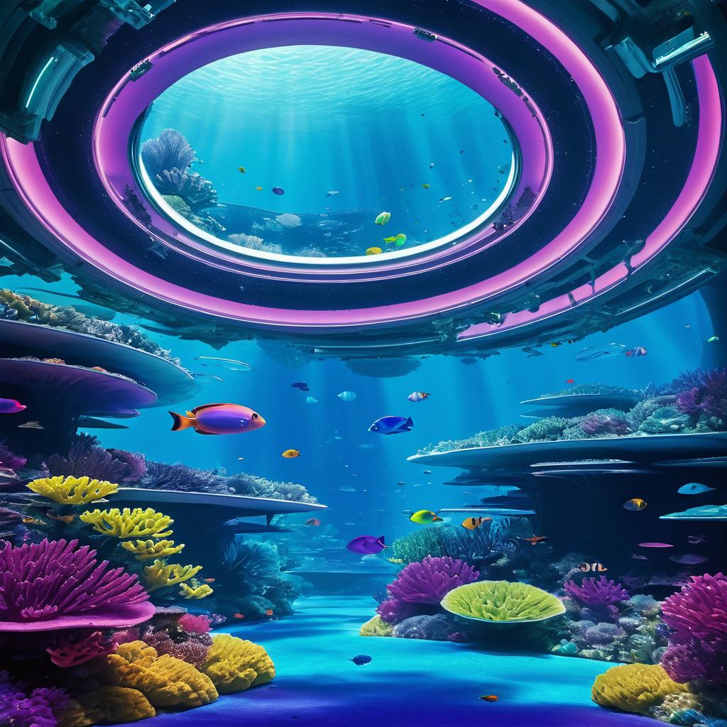 Futuristic Undersea Habitat Photography